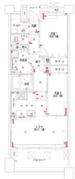 パークホームズ二子多摩川フェアアリーナの間取り