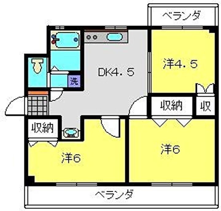 第6三井ビル501の間取り