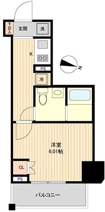 レノス新子安602の間取り