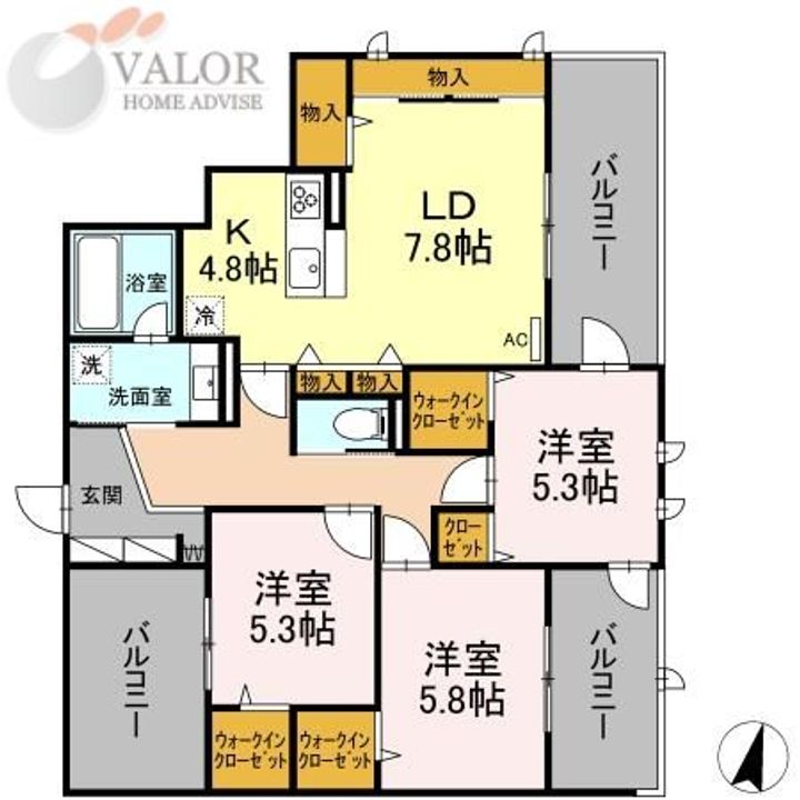 Grace Court YAMATOの間取り