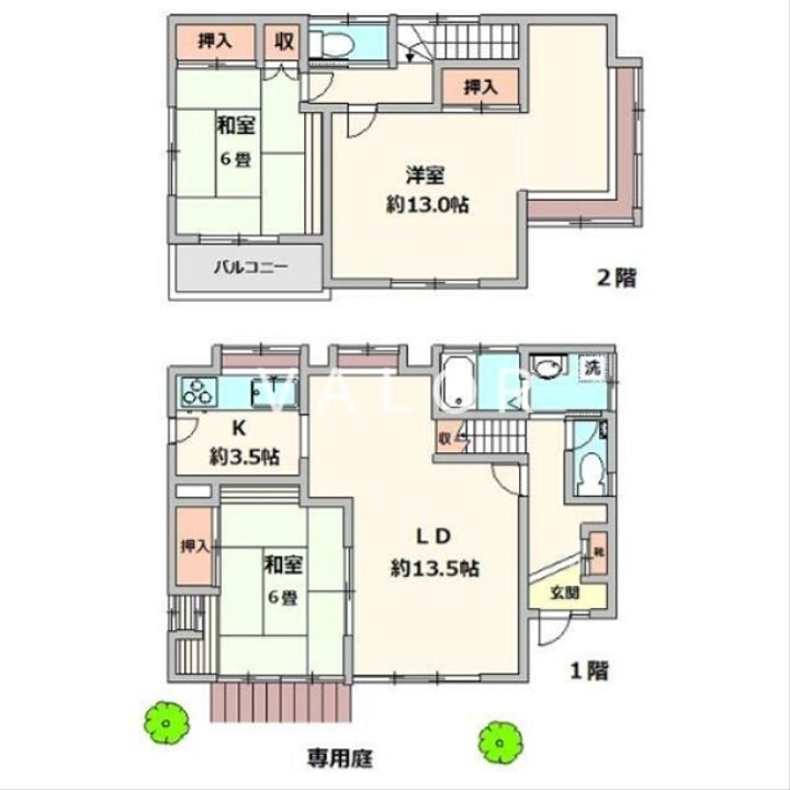 神奈川県座間市西栗原1丁目(一戸建)の賃貸物件1の地図
