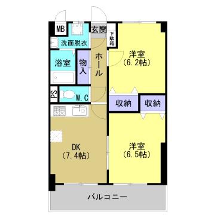 グリーンコート力の間取り