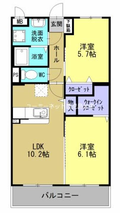 SHINE CASA107の間取り