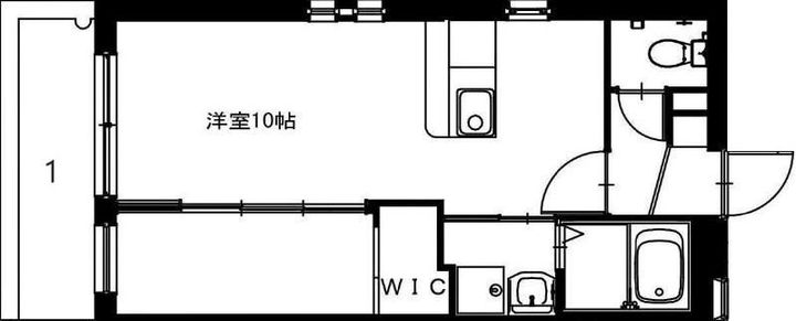 鹿児島県鹿児島市郡元1丁目の賃貸マンションの間取り