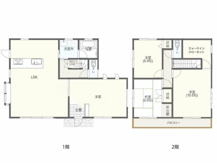 鹿児島県霧島市隼人町住吉(一戸建)の賃貸物件の間取り