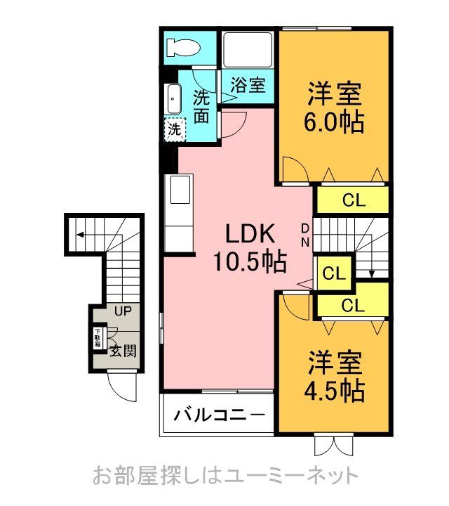 モダン・ジェルメII201の間取り