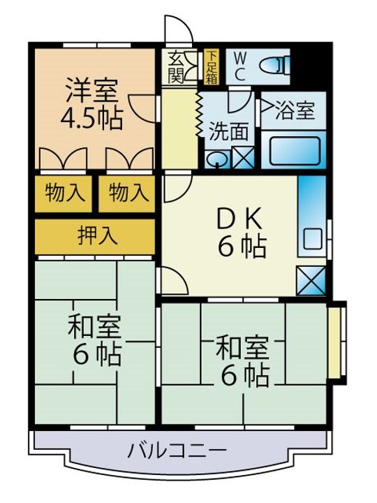 N.S.Gate加治木101の間取り