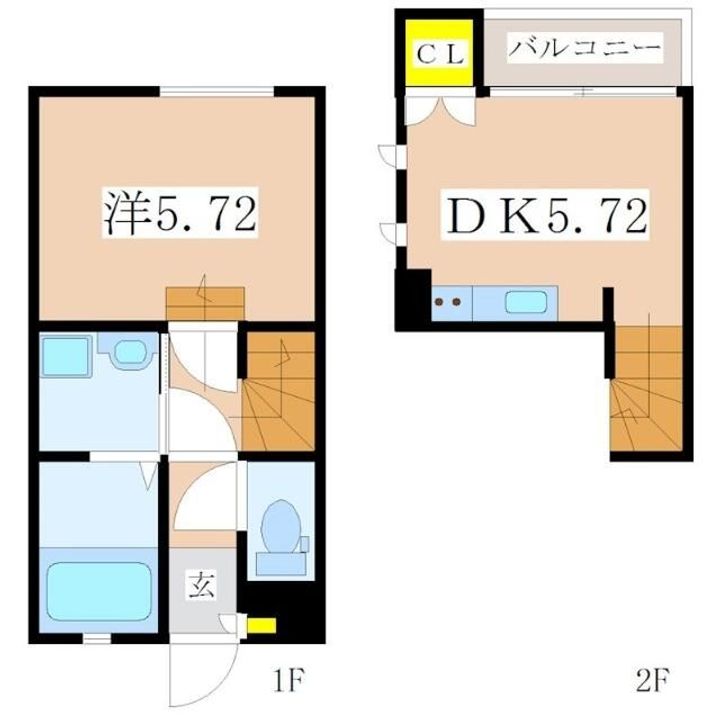 Sereo楠元B棟の間取り