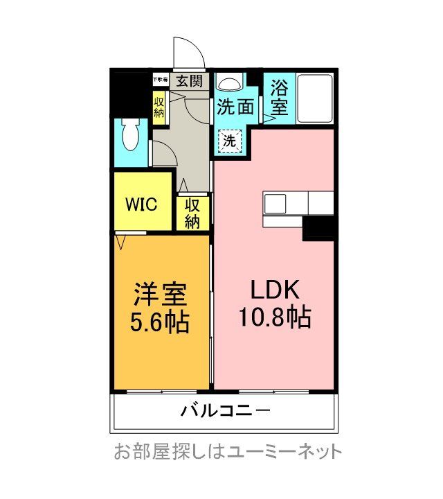 MOKONOマンション303の間取り