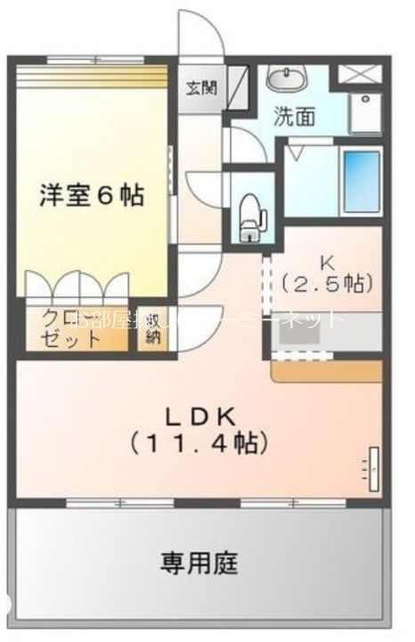 ロイヤルガーデン103の間取り