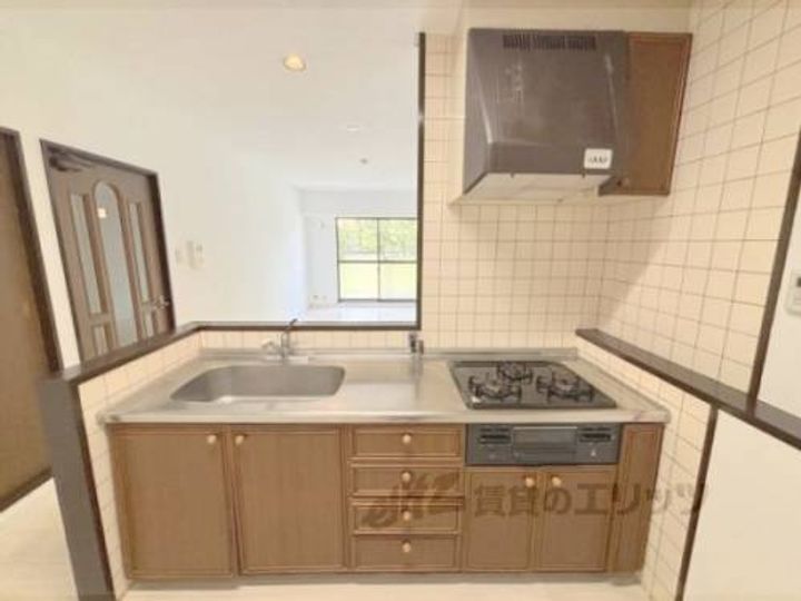 プレジール学園前のキッチン