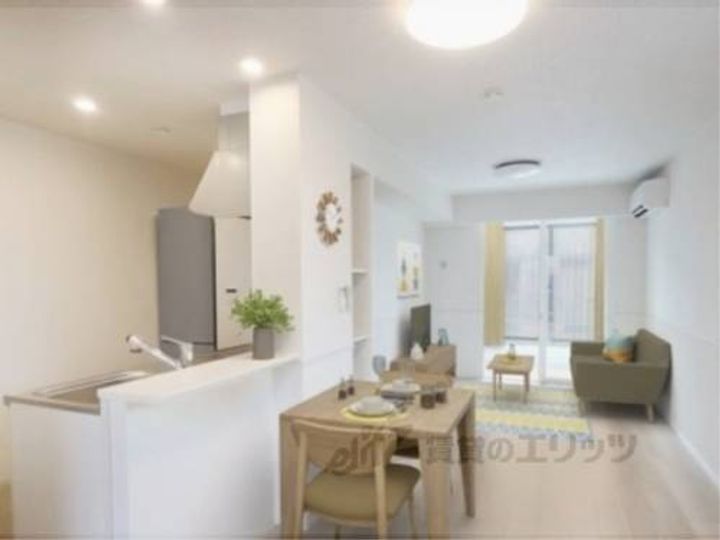 ハーモニー福知山A棟の玄関