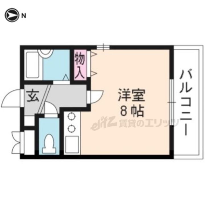 グリーンハイツ桂201の間取り