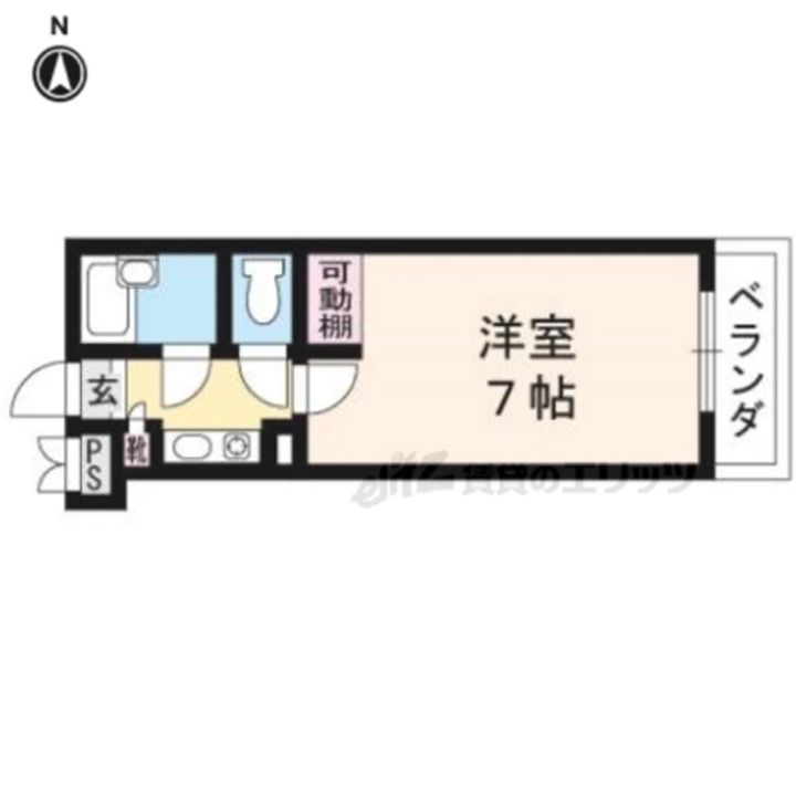 くらまだ荘206の間取り