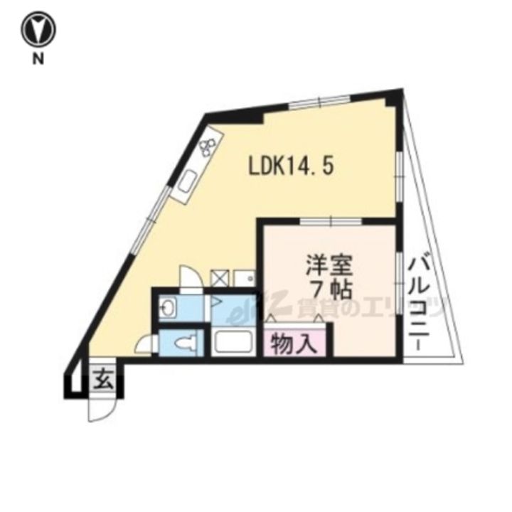 プルミエール五条桂201の間取り