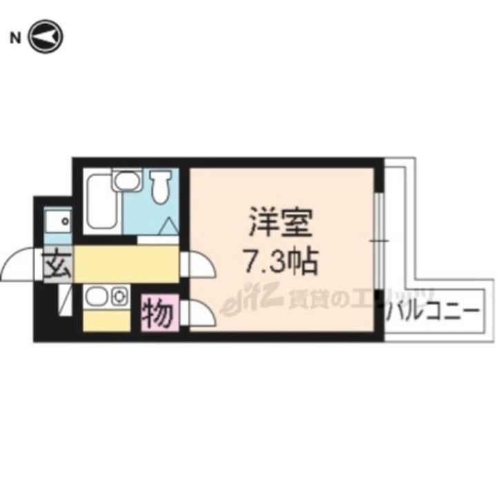 サンクスパレ南巽301の間取り