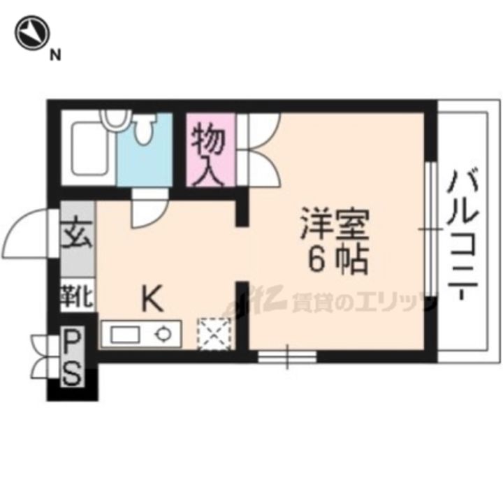 サン嵐山406の間取り
