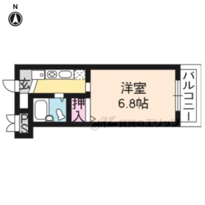 エイト桂302の間取り