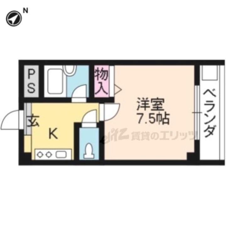 フォルム御陵203の間取り