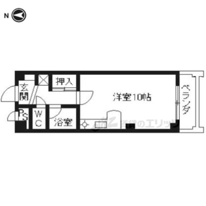 ランブラス西院206の間取り