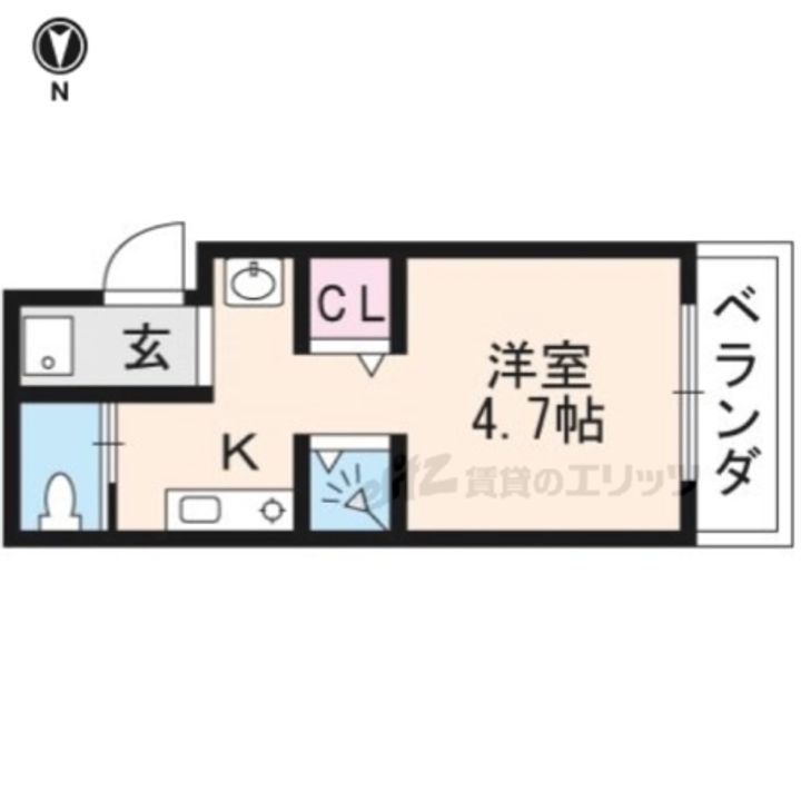 ヴィラ・タテハラ409の間取り