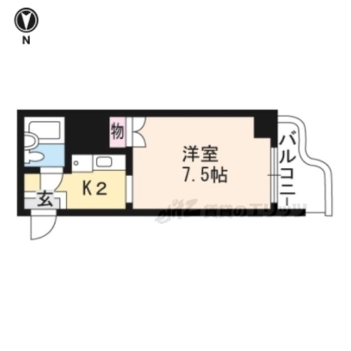 四条敷島ビル907の間取り