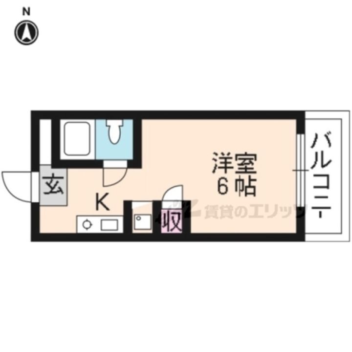 天神朝陽マンション307の間取り
