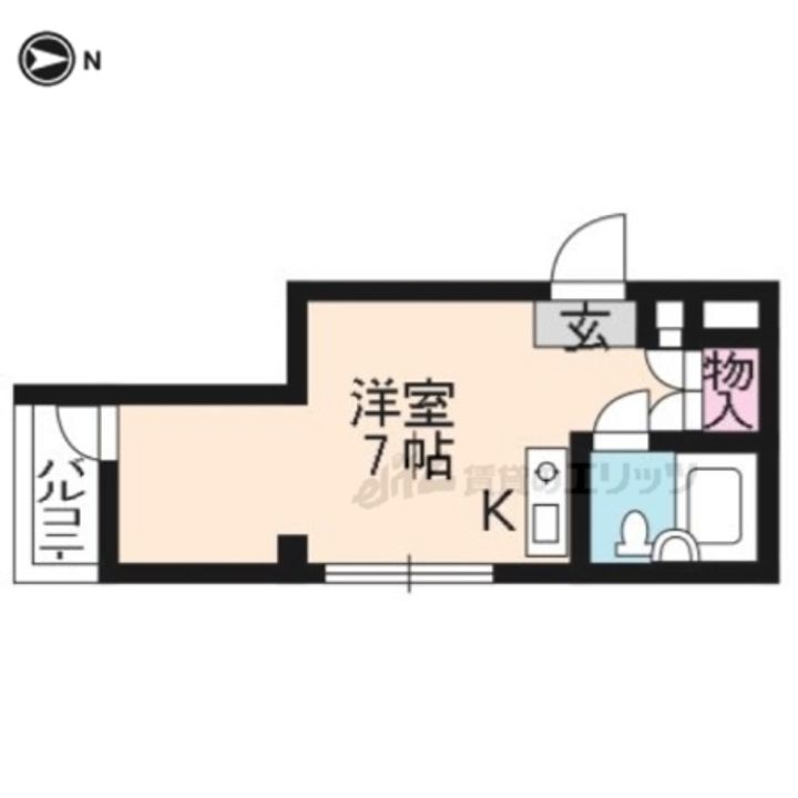 ハイツBARUKO301の間取り