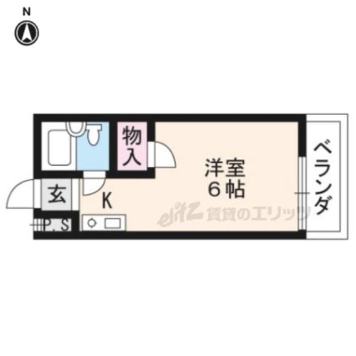 アクティ上賀茂A棟205の間取り