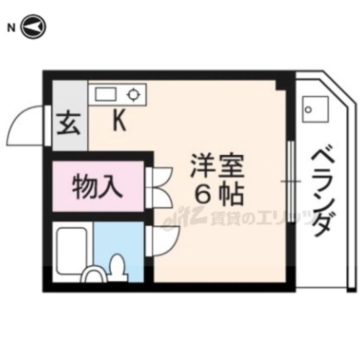 川上マンション6の間取り