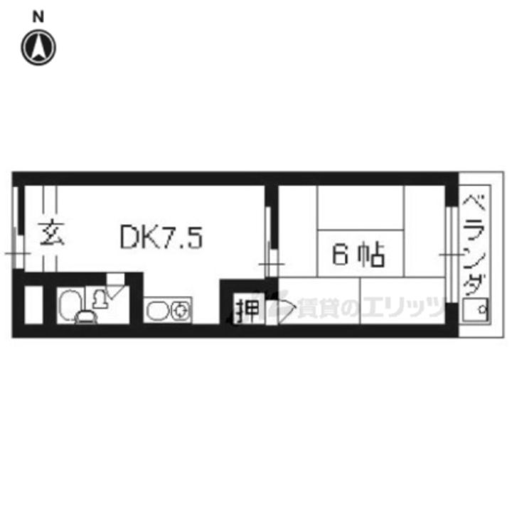 パル・コートKIYOYASU402の間取り