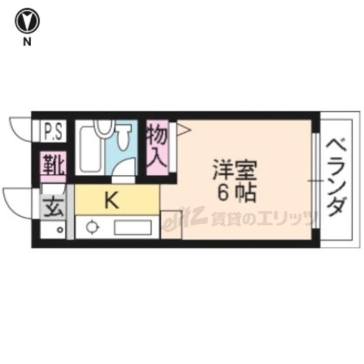 マーク西陣101の間取り