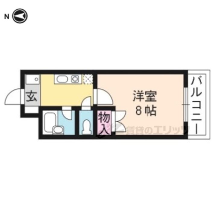 コーポホワイトハウス306の間取り