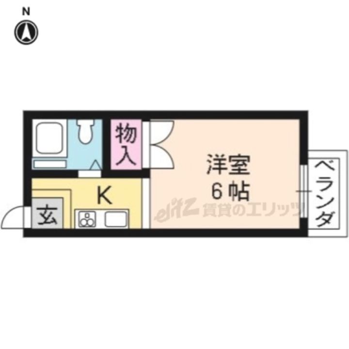 大杉ハイツ207の間取り