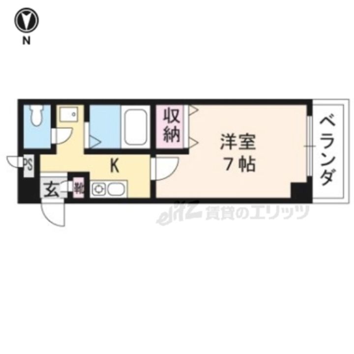 デプレ北野215の間取り