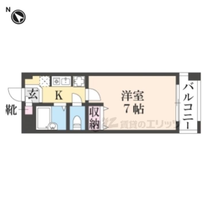 グラフィーネ草津野路505の間取り