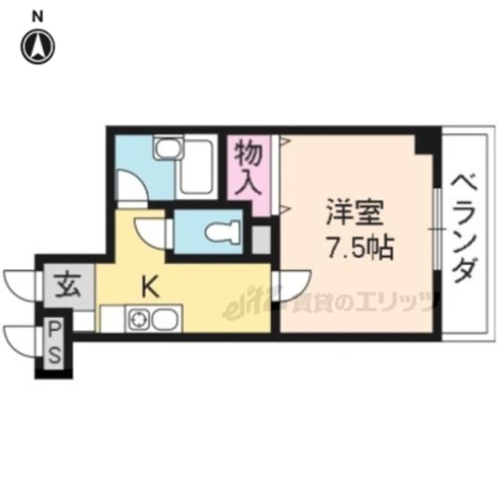 天神川林マンション201の間取り