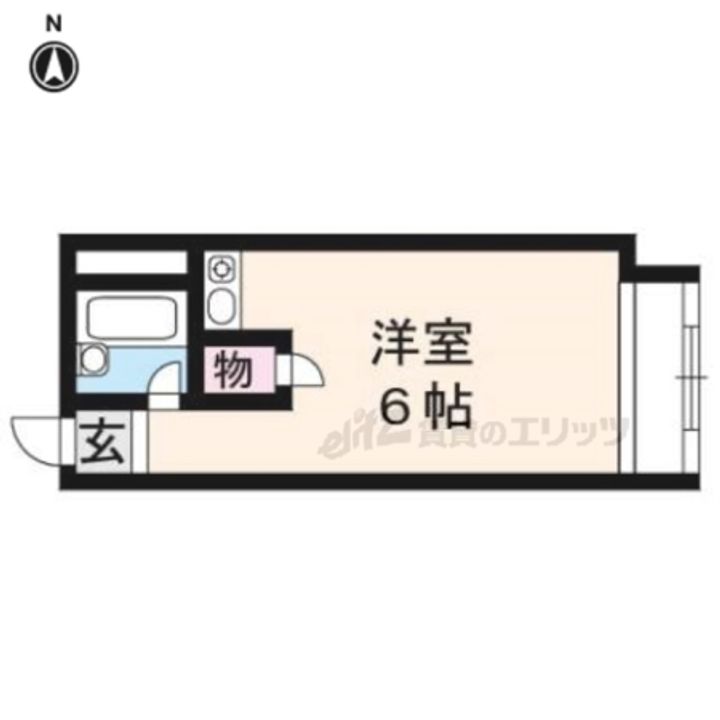 アミティエ太秦3-Dの間取り