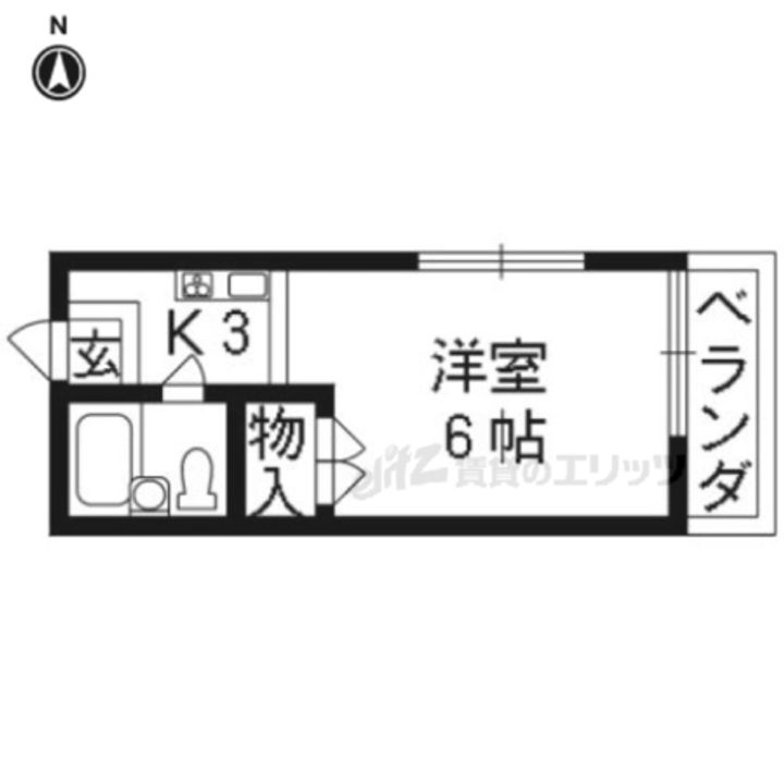 アントレー嵯峨野301の間取り