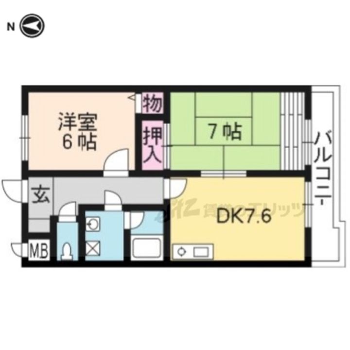 ミレニアム加納202の間取り