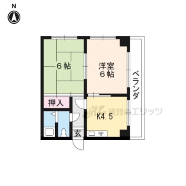 ハイツ晃306の間取り
