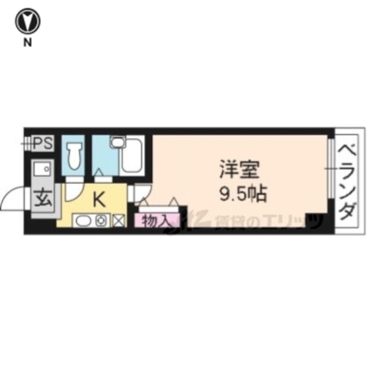 サムパティーク山科905の間取り