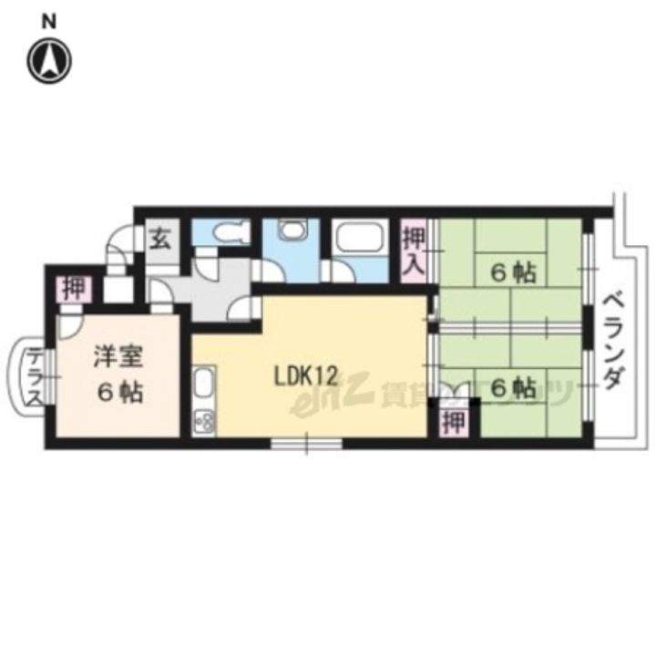 シベール桂泉503の間取り