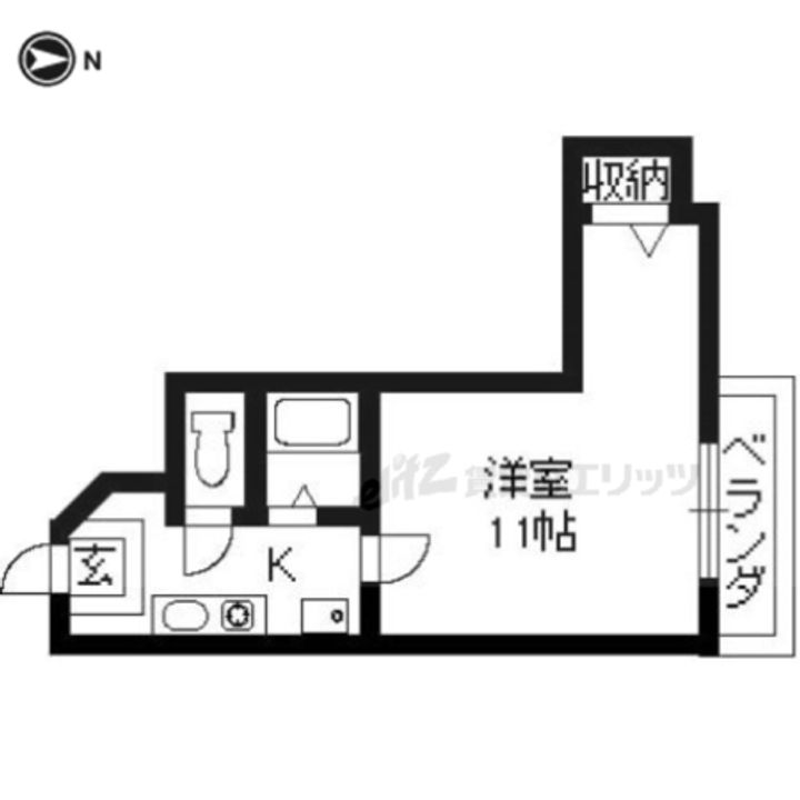 ハピネス神宮道301の間取り
