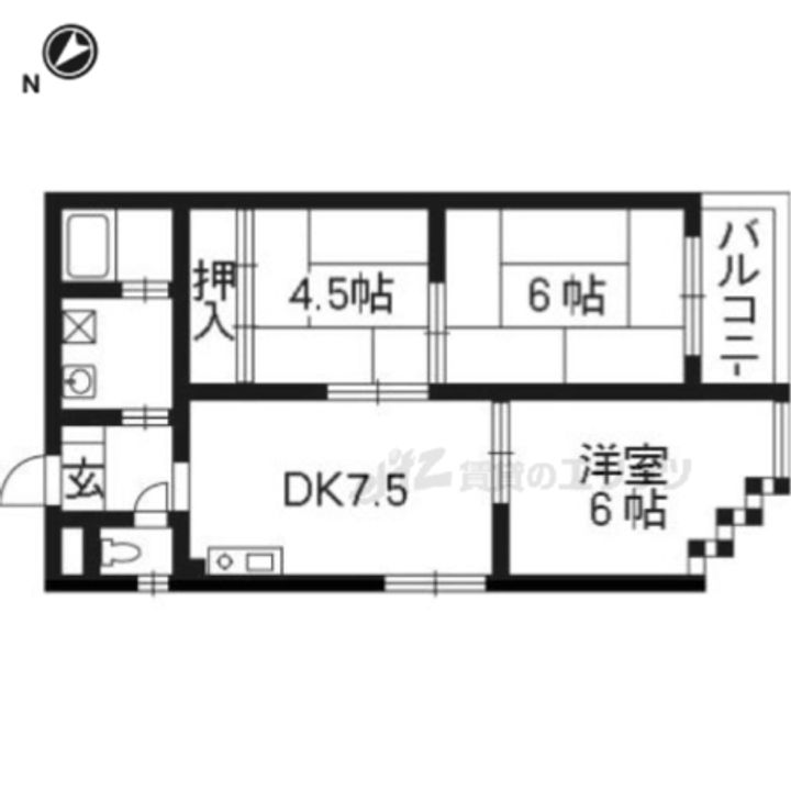 ハウスオブローゼ?303の間取り