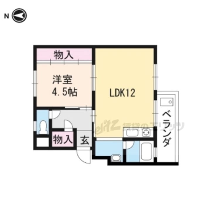 貴容荘202の間取り