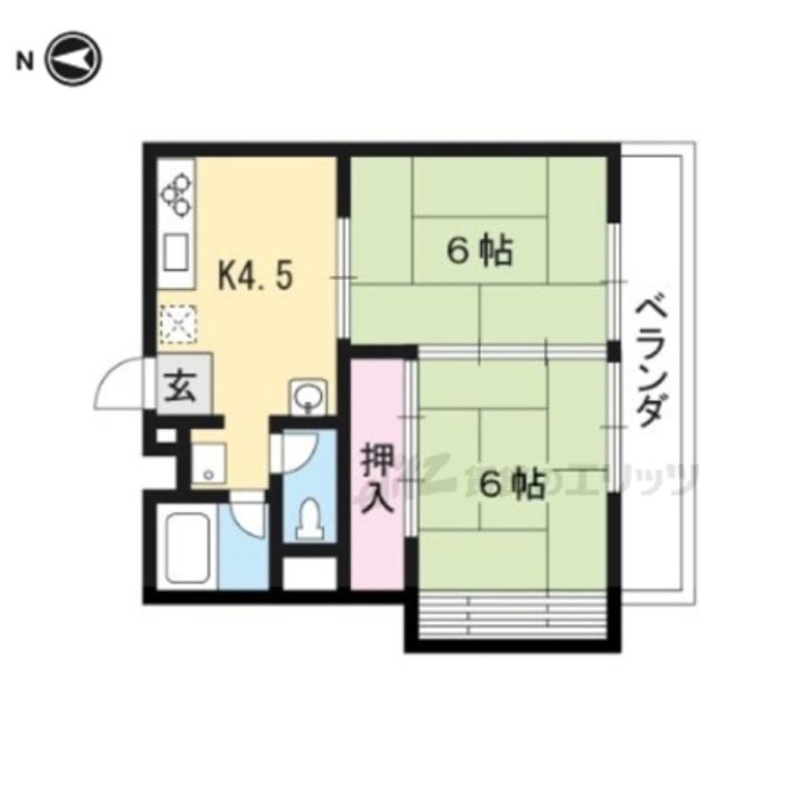 コーポ石原206の間取り