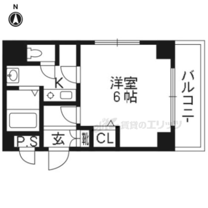 フォーシーズン京田辺306の間取り