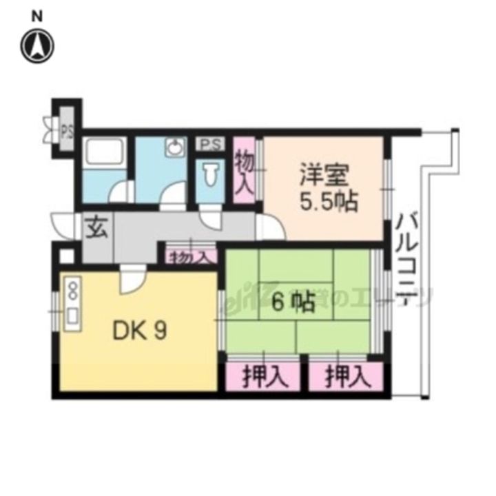 フラット8の間取り