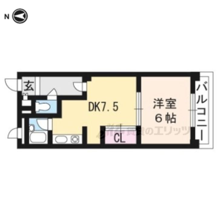 PRIME COURT賀茂川303の間取り